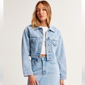 Abercrombie Cropped Denim Jacket - NWOT